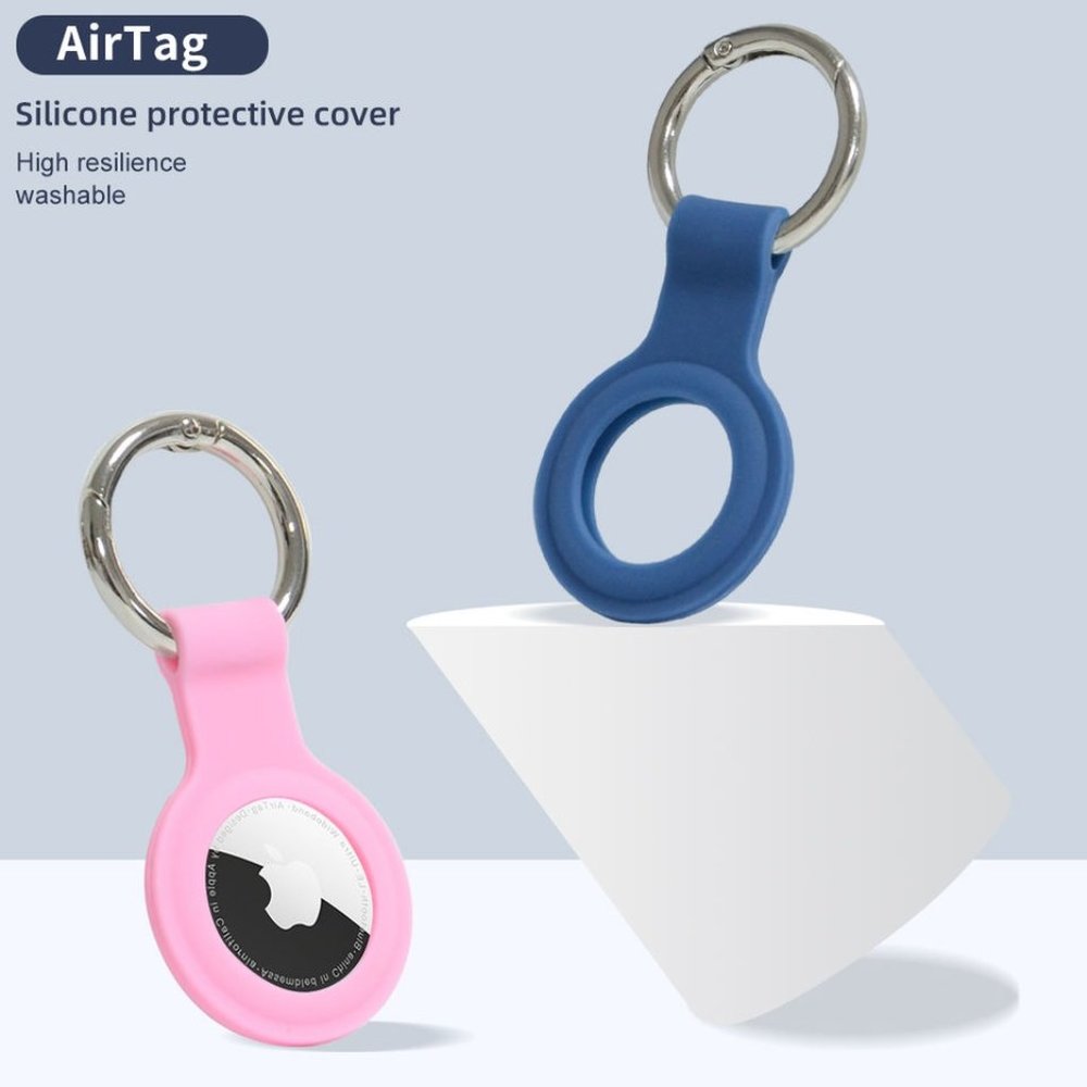 Silicone Case for Airtags with Keychain, Protective Cover for Apple Air tag Key